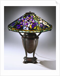 Tiffany Studios 'Wistaria' leaded Glass and bronze table lamp by Anonymous