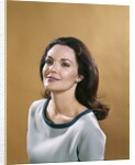 1970s Portrait Smiling Woman With Long Brunette Hair by Anonymous