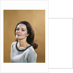 1970s Portrait Smiling Woman With Long Brunette Hair by Anonymous