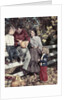 1950s Family Father Mother Son And Daughter Outdoor Carving A Pumpkin by Anonymous