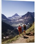 1970s 1980s Female Hikers On Granite Park Trail Glacier National Park Montana by Anonymous
