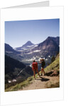 1970s 1980s Female Hikers On Granite Park Trail Glacier National Park Montana by Anonymous