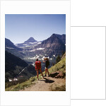 1970s 1980s Female Hikers On Granite Park Trail Glacier National Park Montana by Anonymous