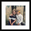 two Young Girls With Flowers In Their Hair Sitting Outside Retro 1970 1970s by Anonymous