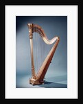 golden Free Standing Harp by Anonymous