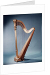 golden Free Standing Harp by Anonymous