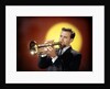 1950s 1960s Bearded Man Playing Trumpet by Anonymous