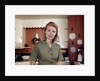 1960s Portrait Young Blonde Woman Housewife In Kitchen Smiling Looking At Camera by Anonymous