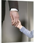 1960s Adult Man Hand Holding That Of Small Child Toddler Father Young Old Safety Protection Guidance Retro by Anonymous
