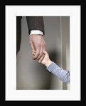 1960s Adult Man Hand Holding That Of Small Child Toddler Father Young Old Safety Protection Guidance Retro by Anonymous