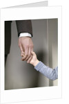 1960s Adult Man Hand Holding That Of Small Child Toddler Father Young Old Safety Protection Guidance Retro by Anonymous