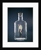 1960s Slumped Over Alcoholic Man Holding Whiskey Bottle Trapped Inside Glass Alcohol Decanter Bottle by Anonymous