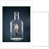 1960s Slumped Over Alcoholic Man Holding Whiskey Bottle Trapped Inside Glass Alcohol Decanter Bottle by Anonymous