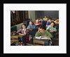 1950s High School Classroom Of Bored Sleepy Students Sitting At Desks by Anonymous