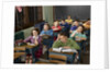 1950s High School Classroom Of Bored Sleepy Students Sitting At Desks by Anonymous
