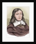 John Milton (1608-1674). British poet. Colored engraving by Anonymous