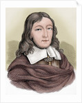 John Milton (1608-1674). British poet. Colored engraving by Anonymous