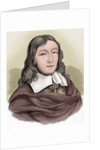 John Milton (1608-1674). British poet. Colored engraving by Anonymous