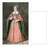 Maria Manuela of Portugal (1527-1545). Colored engraving by Anonymous