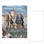 Spain. Aragon. Reign of Philip II. Death of Don Juan de Lanuza (1564-1591) by beheading. by Anonymous