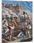 The Portuguese succession crisis of 1580. The fall of Lisbon leaded by the Duke of Alba. by Anonymous