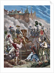The Portuguese succession crisis of 1580. The fall of Lisbon leaded by the Duke of Alba. by Anonymous