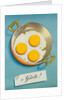 Three Fried Eggs in a Pan by Anonymous