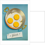 Three Fried Eggs in a Pan by Anonymous