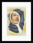 Woman's Face in Mirror by Anonymous