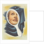 Woman's Face in Mirror by Anonymous