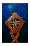 Gold Ethiopian cross by Anonymous