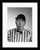 1950s Football Referee Blowing Whistle Looking At Camera by Anonymous