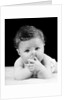 1940s Cute Baby Sucking Thumb Looking At Camera by Anonymous