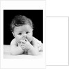 1940s Cute Baby Sucking Thumb Looking At Camera by Anonymous