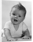 1950s Crawling Happy Curious Baby by Anonymous