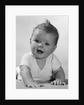 1950s Crawling Happy Curious Baby by Anonymous
