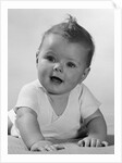 1950s Crawling Happy Curious Baby by Anonymous