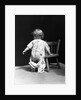 1930s Baby Wearing Drop Seat Pajamas Showing Bare Bottom Leaning On Chair by Anonymous