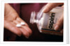 1990s Female Hand Taking Two Aspirin Tablets From Bottle by Anonymous