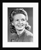1940s Portrait Of Smiling Woman With Long Blond Curly Hair by Anonymous
