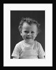 1940s Curly Haired Little Boy Portrait Smiling Looking At Camera by Anonymous