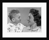 1950s Mother And Son Looking At Each Other Studio by Anonymous