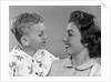 1950s Mother And Son Looking At Each Other Studio by Anonymous