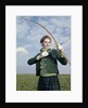 1960s 1970s Sports Woman Archer Holding Bow Preparing To Draw Arrow by Anonymous