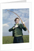 1960s 1970s Sports Woman Archer Holding Bow Preparing To Draw Arrow by Anonymous
