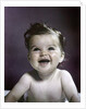1940s 1950s Baby Head Shoulders Smiling Laughing Happy by Anonymous