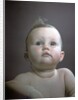1940s 1950s Portrait Baby Head Shoulders Looking Up by Anonymous