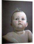 1940s 1950s Portrait Baby Head Shoulders Looking Up by Anonymous