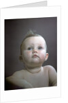 1940s 1950s Portrait Baby Head Shoulders Looking Up by Anonymous