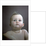 1940s 1950s Portrait Baby Head Shoulders Looking Up by Anonymous